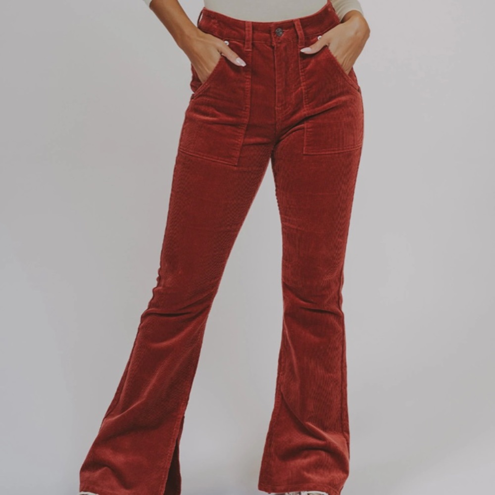 Rust/ Auburn Corduroy Flares
